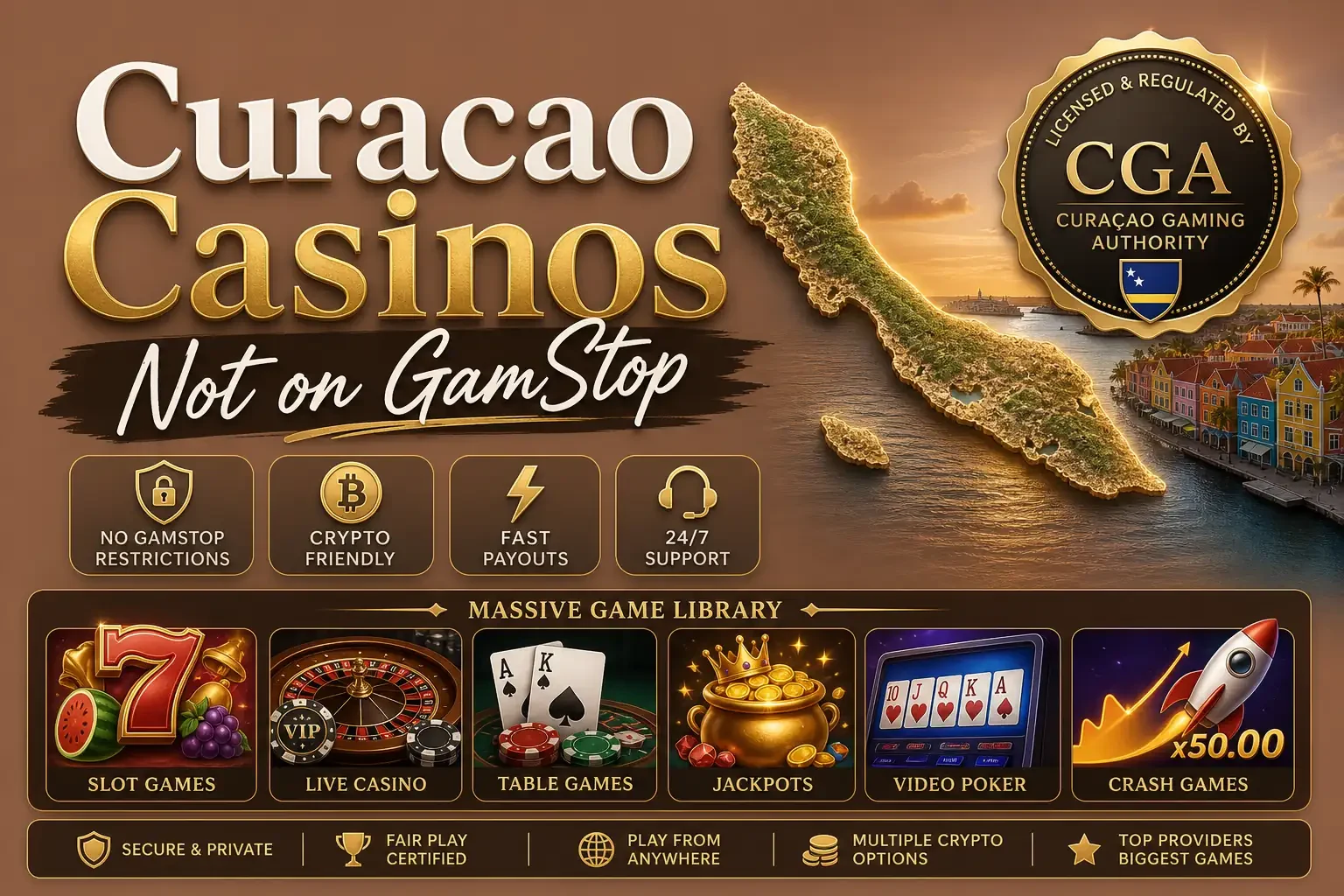 Curacao Gaming Authority licensing for casinos not on GamStop